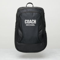 Trendy Personalized Name coach Black