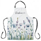 Trendy Personalized Name Watercolor Wildflower