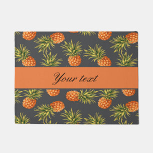 Trendy Personalized Pineapple Doormat