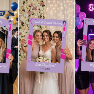 Trendy Personalized Selfie Frame Photo Prop
