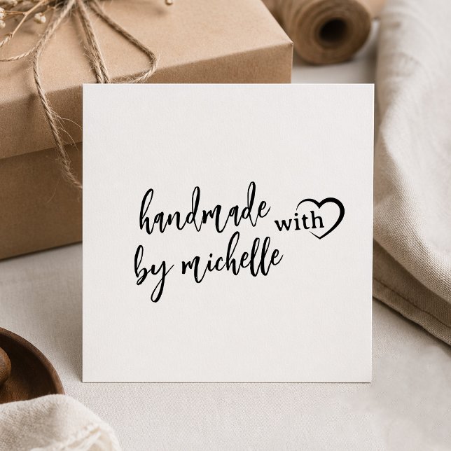 Trendy Personalized Stylish Handmade With Love     Self-inking Stamp (Creator Uploaded)