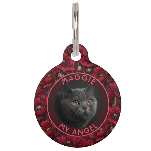 Trendy Pet Owner Gift Anemones ID Tag (Front)