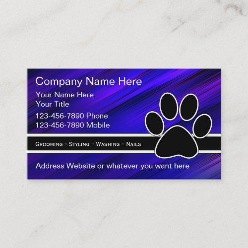 Pet Service Business Cards