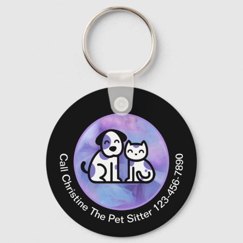 Trendy Pet Sitter Promotional Keychains