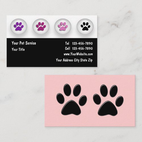 Pet Care Business Card