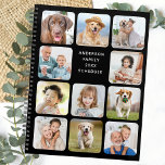 Trendy Photo Collage 11 Personalized Calendar Planner<br><div class="desc">Custom photo collage calendar planner. Keep all your appointments and schedule handy with our fun photo planner that has 9 photos to personalize and name. This trendy photo collage planner is perfect for work schedule, kids school events, family appointments, and your favorite pets dog schedule. Design is on front and...</div>