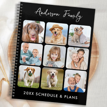 Trendy Photo Collage Personalized 2023 Calendar  Planner by BlackDogArtJudy at Zazzle