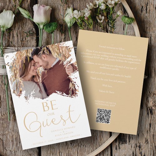 Trendy Photo Dirty Brushstroke Grunge Splatter  Save The Date