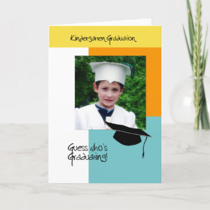 Trendy Photo Kindergarten Graduation Announcement