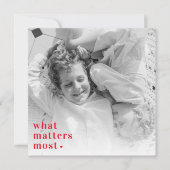 Trendy Photo & What Matters Most Positive RedQuote (Front)