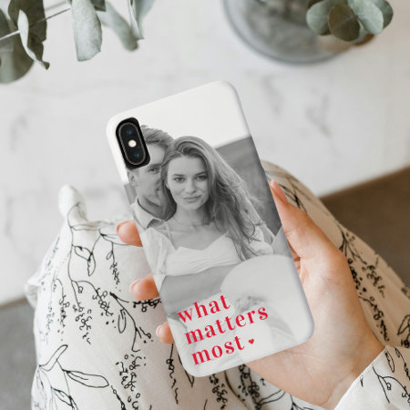 Trendy Photo & What Matters Most Positive Redquote Iphone Xs Max C