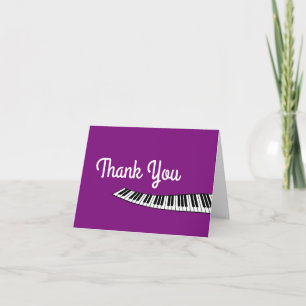 Trendy Piano Keyboard, Musical, Thank You