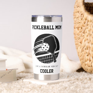 Trendy Pickleball Mom Custom Name Gift - Insulated Tumbler