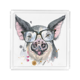 Trendy Pig Acrylic Tray