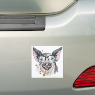 Trendy Pig Car Magnet