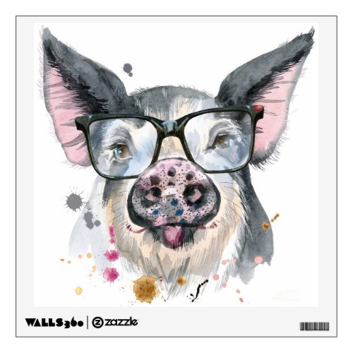 Trendy Pig Wall Decal