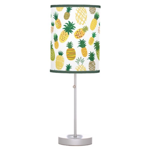 Trendy Pineapple Pattern Table Lamp