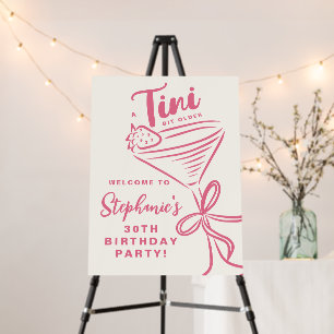 Trendy Pink A Tini Bit Older 30th Birthday Foam Board