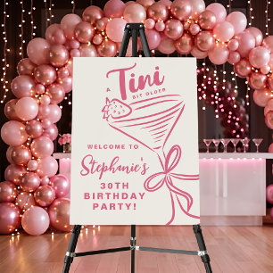 Trendy Pink A Tini Bit Older 30th Birthday Foam Board
