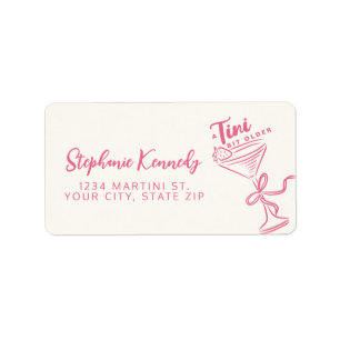 Trendy Pink A Tini Bit Older 30th Birthday Label