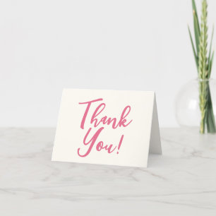 Trendy Pink A Tini Bit Older 30th Birthday Letterpress Thank You Card