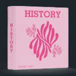 Trendy Pink Aesthetic 3 Ring Binder<br><div class="desc">Show off your preppy style with this aesthetic binder! Perfect for back to school,  this binder features an amazing preppy aesthetic cover,  that you can personalize with your name and class subject. It's the perfect accessory for any trendy girl! Fully customizable. Even the colors!</div>