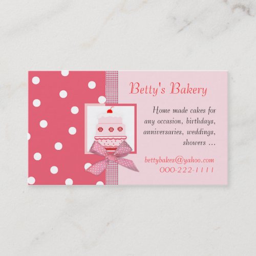 Trendy Pink and Salmon Business Card