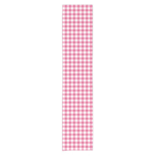 Pink Gingham Table Runners Zazzle