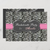 trendy Pink Bachelorette Party Invitations