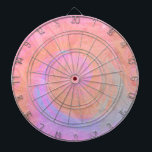 Trendy Pink Blue Marble Modern Dart Board<br><div class="desc">Trendy Pink Blue Marble Modern Dart Board makes a beautiful addition to your game decor.</div>