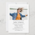 Trendy Pink Bow Ribbon 2 PHOTO Graduation Party Invitation | Zazzle