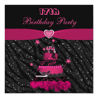  17th Birthday Invitations Announcements Zazzle