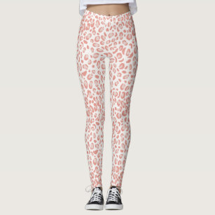 Pink and Black Leopard Print Pattern Leggings sold by Chan Chan, SKU  173364