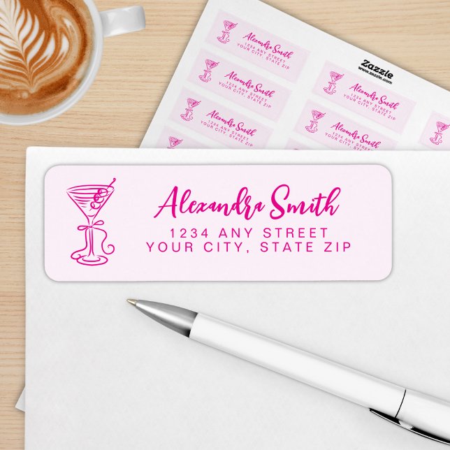 Trendy Pink Dirty Thirty 30th Birthday Label (Creator Uploaded)