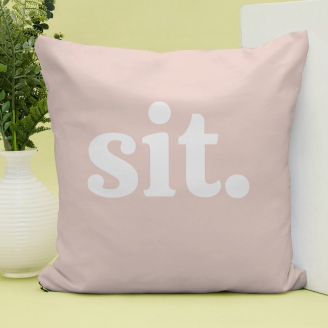 Trendy Pink Dogwood Customizable Throw Pillow (Creator Uploaded)
