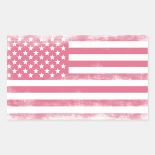 Vintage American Flag Stickers | Zazzle