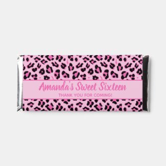 Trendy Pink Leopard Print - Sweet Sixteen Hershey 