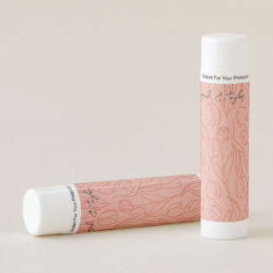 Trendy Pink Personalized Lip Balm