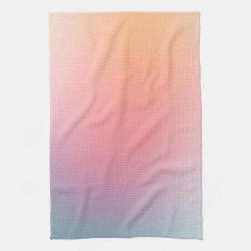 Trendy Pink Purple Blue Green Yellow Template Kitchen Towel