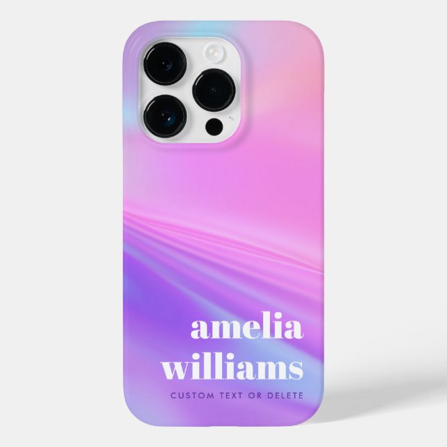 Trendy pink purple pastel gradient Case-Mate iPhone case (Back)