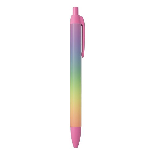 Trendy Pink Red Orange Yellow Blue Purple Green Blue Ink Pen