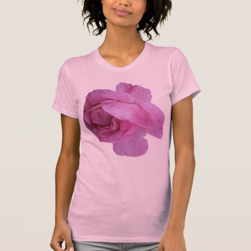 Trendy pink rose floral boho cute girly classy hot T_Shirt