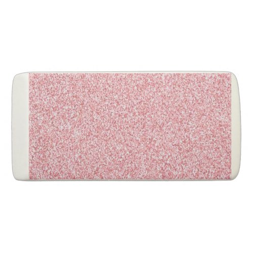 Trendy Pink Rose Gold Glitter Look Modern Template Eraser