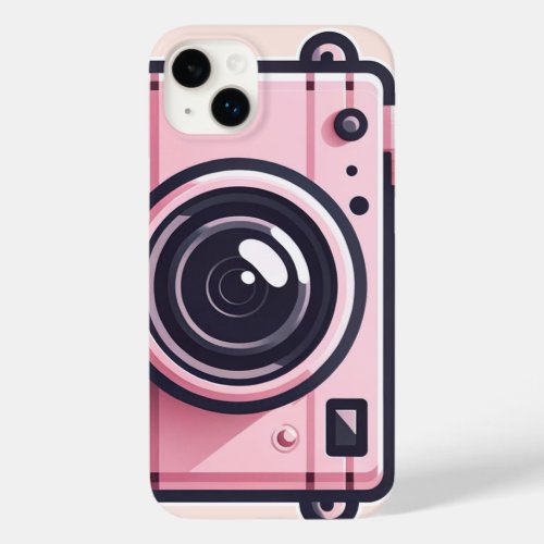 Trendy Pink Snapshot Shoot Camera Photography  Case_Mate iPhone 14 Plus Case