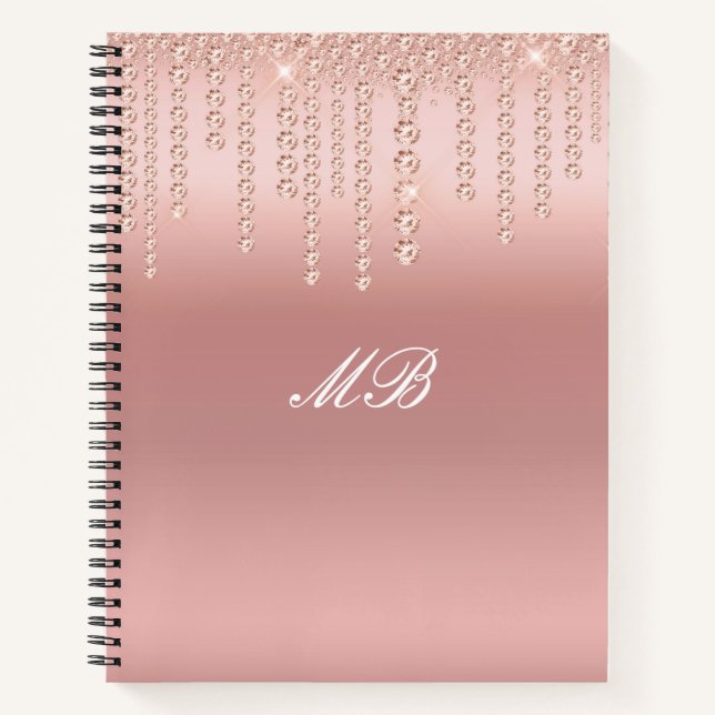 Trendy Pink Spiral Notebook (Front)