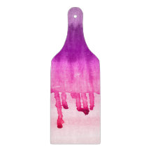 Trendy Pink Violet Watercolor Abstract Ombre