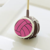 Trendy Pink Volleyball Cake Pops (Front Insitu)