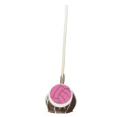 Trendy Pink Volleyball Cake Pops (Front)