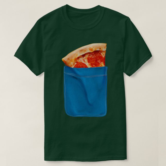 Trendy Pizza Pocket Humor 33495680 T-Shirt (Design Front)