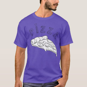 Trendy Pizza Slice Heart Food Humor T-Shirt